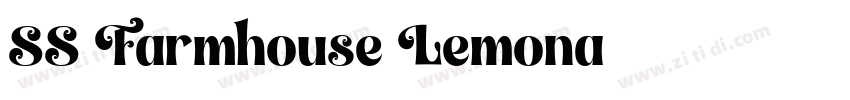 SS Farmhouse Lemona字体转换
